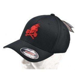 GORRA BORDADA NEGRA INDIO ROJO