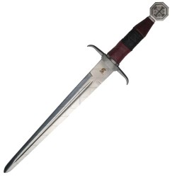 Cuchillo de Combate "Jerusalem" INOX c/v cuero