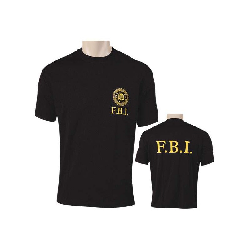 Camiseta M/C F.B.I.Color:NEGRA