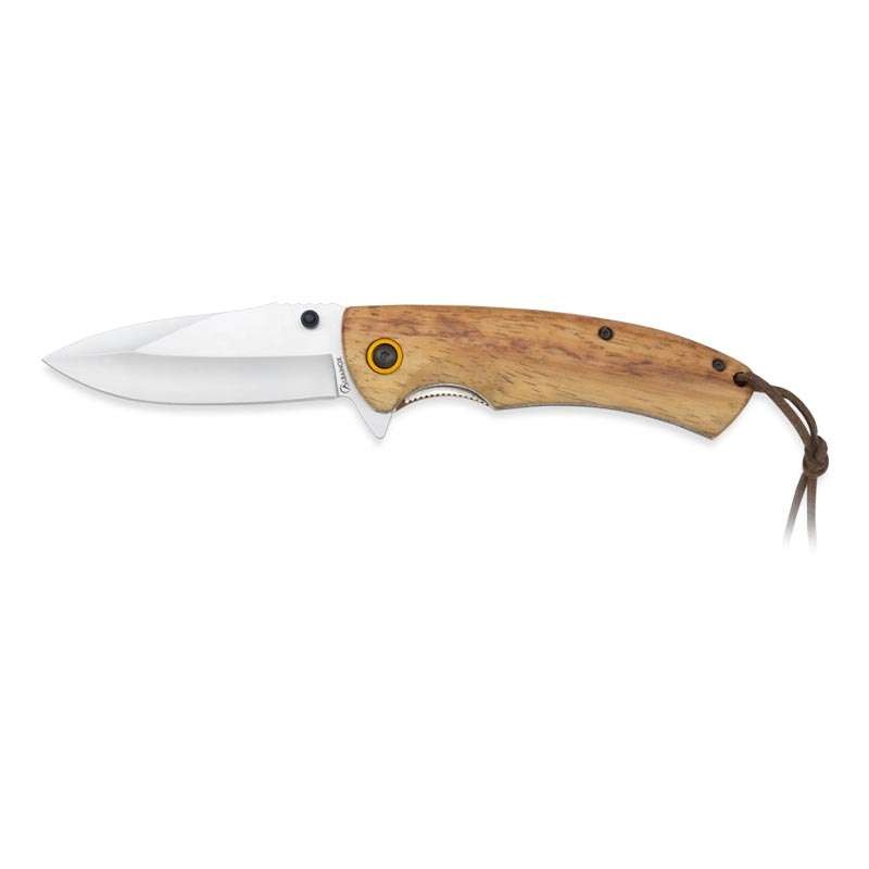 Navaja albainox madera. hoja: 8.3 cm